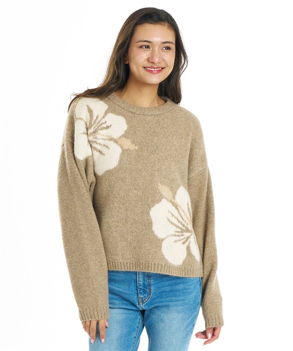 BILLABONG ビラボン ニット セーター レディース 花柄 DIXIE CREW SWEATER BG014600