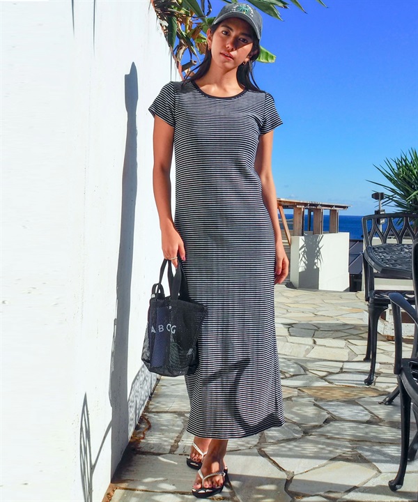 BILLABONG ビラボン ワンピース レディース シンプル RANDOM RIB TEE ONEPIECE BG01C351