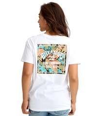 BILLABONG ビラボン 半袖 Tシャツ レディース BACK SQUARE BOY FIT TEE  BG013201(BLM-M)