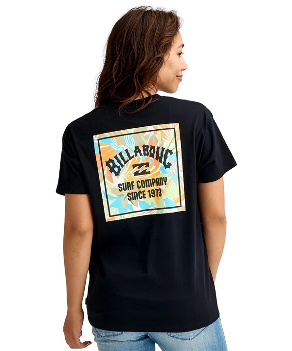 BILLABONG ビラボン 半袖 Tシャツ レディース BACK SQUARE BOY FIT TEE  BG013201