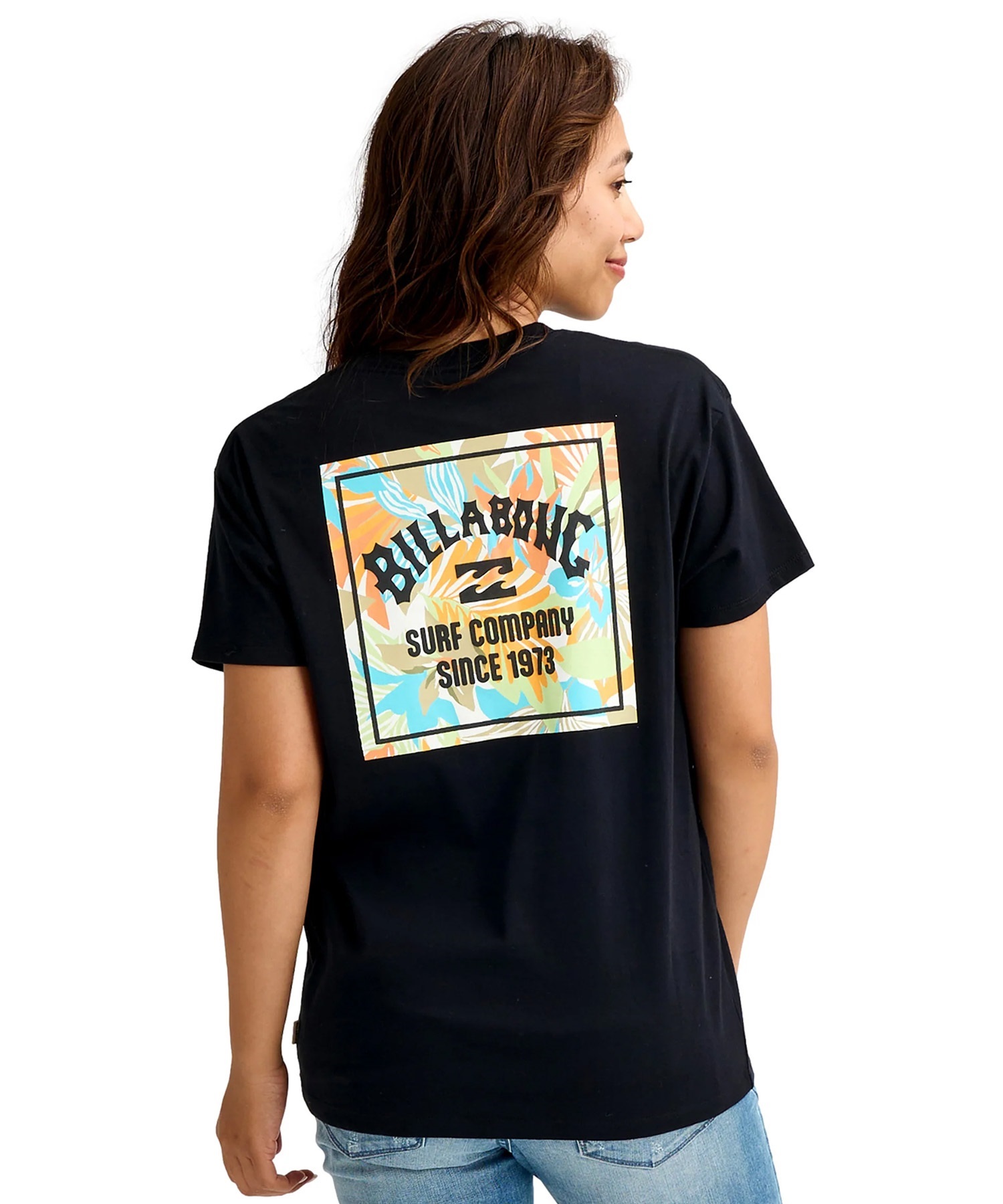 BILLABONG ビラボン 半袖 Tシャツ レディース BACK SQUARE BOY FIT TEE  BG013201(SCS-M)