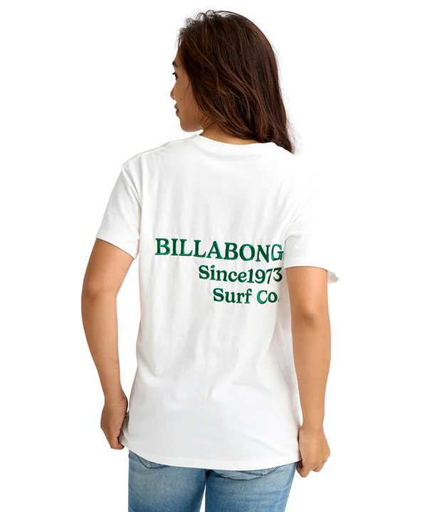 BILLABONG ビラボン 半袖 Tシャツ レディース ロゴ バックプリント BG013203(SCS-M)