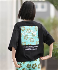 BILLABONG ビラボン 半袖 Tシャツ レディース SQUARE LOGO LOOSE CROPPED BG013205(OCS-M)