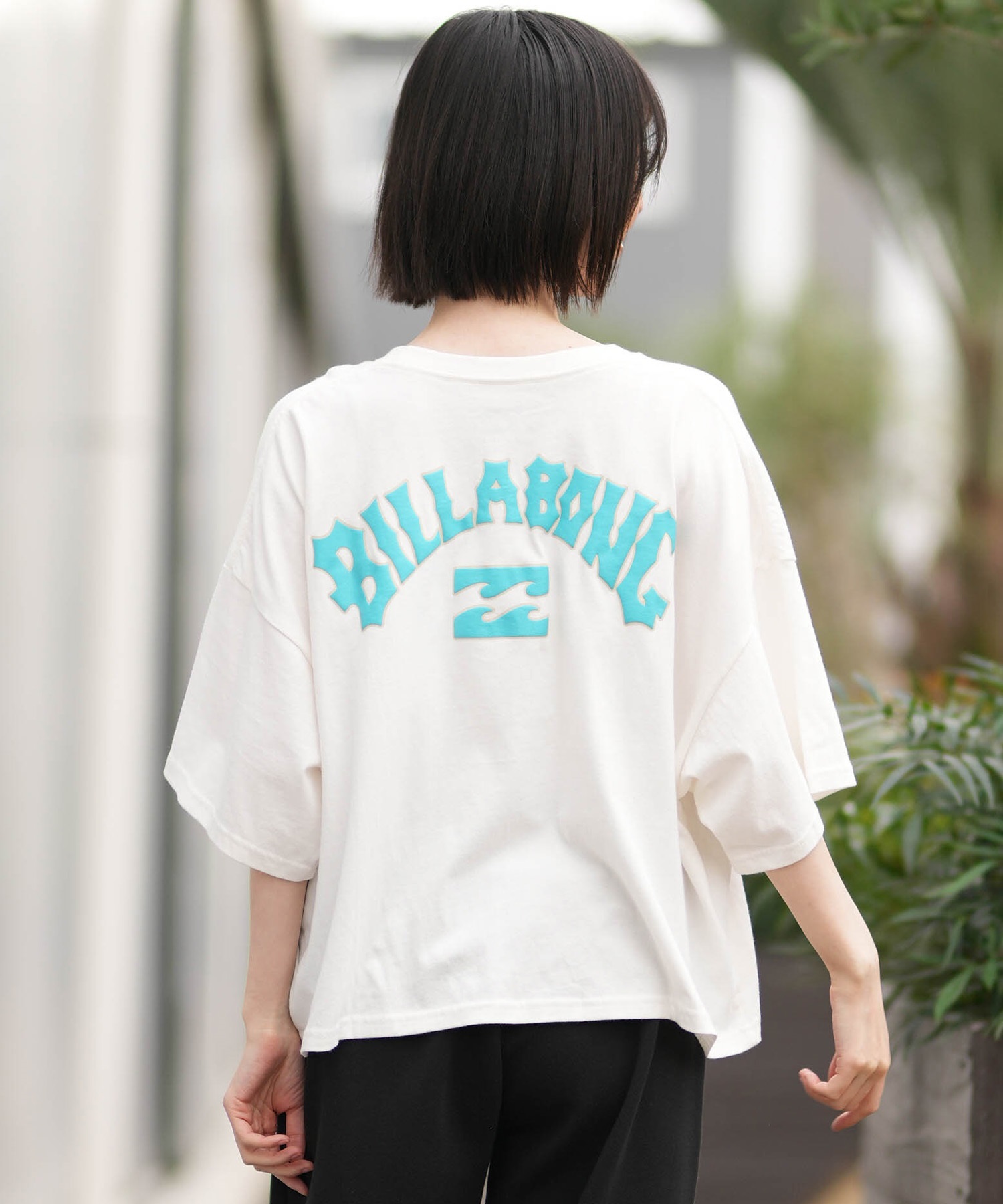 BILLABONG ビラボン 半袖 Tシャツ レディース PUFF ARCH WIDE LOOSE CROP BG013208(SCS-M)