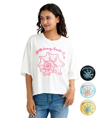 BILLABONG ビラボン 半袖 Tシャツ レディース コード刺繍 ショート丈 BG013210(SCS-M)