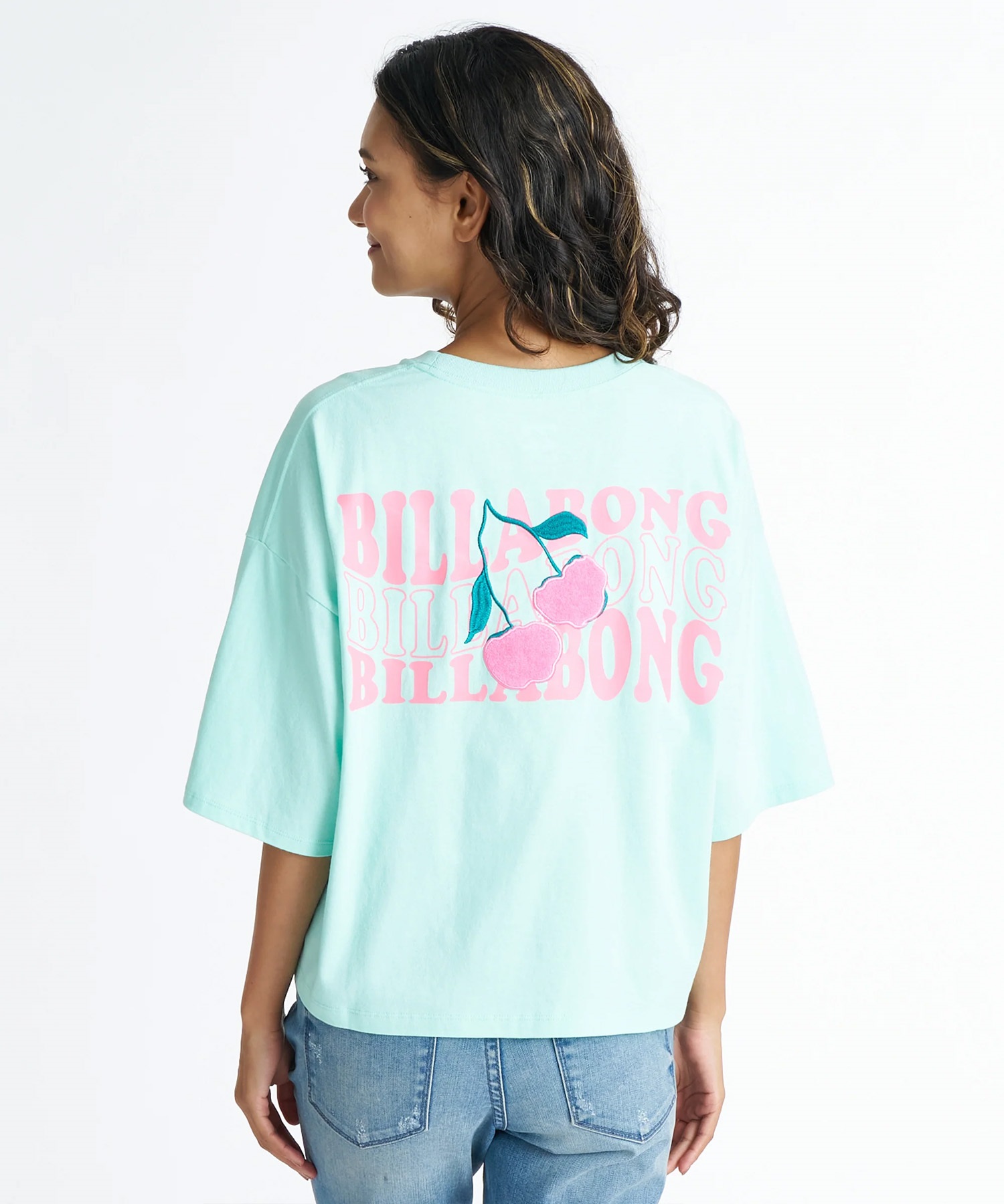 BILLABONG ビラボン 半袖 Tシャツ レディース CHERRY WIDE LOOSE CR