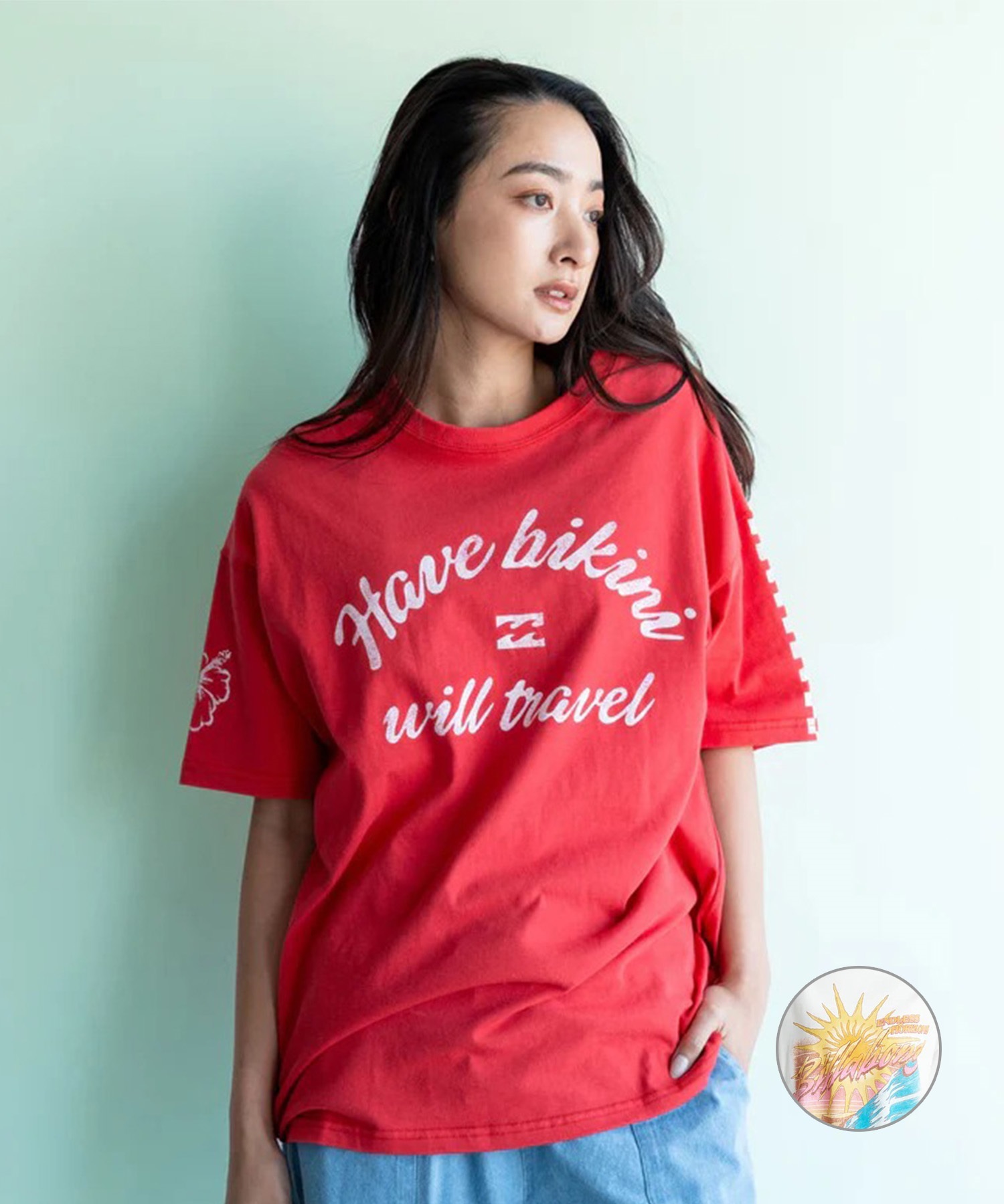 BILLABONG ビラボン 半袖 Tシャツ レディース 吸水速乾 GRAHIC LOOSE