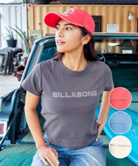 BILLABONG ビラボン 半袖 Tシャツ レディース ロゴ STUDS LOGO BABY FIT TEE BG01C214(DBU1-M)