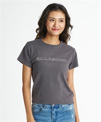 BILLABONG ビラボン 半袖 Tシャツ レディース ロゴ STUDS LOGO BABY FIT TEE BG01C214(OFB-M)