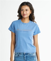 BILLABONG ビラボン 半袖 Tシャツ レディース ロゴ STUDS LOGO BABY FIT TEE BG01C214(DBU1-M)