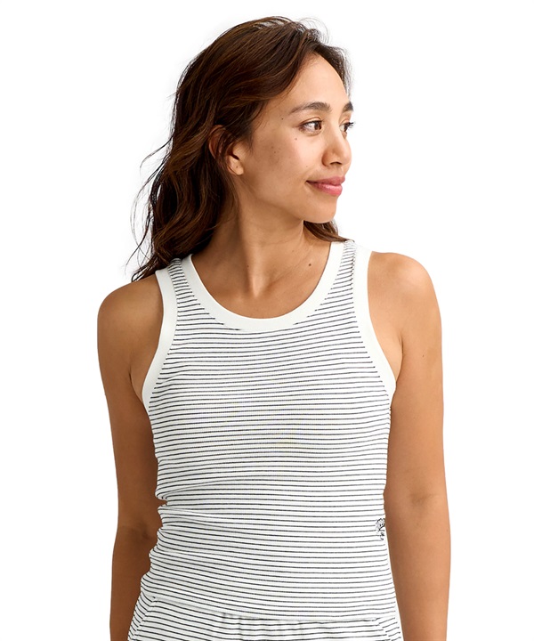 INSCRIRE タンクトップ グレー/アイボリー Cotton Rib Tank Top – INSCRIRE