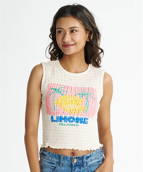 BILLABONG ビラボン タンクトップ レディース クロップド丈 ショート丈 SHIRRING BABY FIT TANK BG01C361