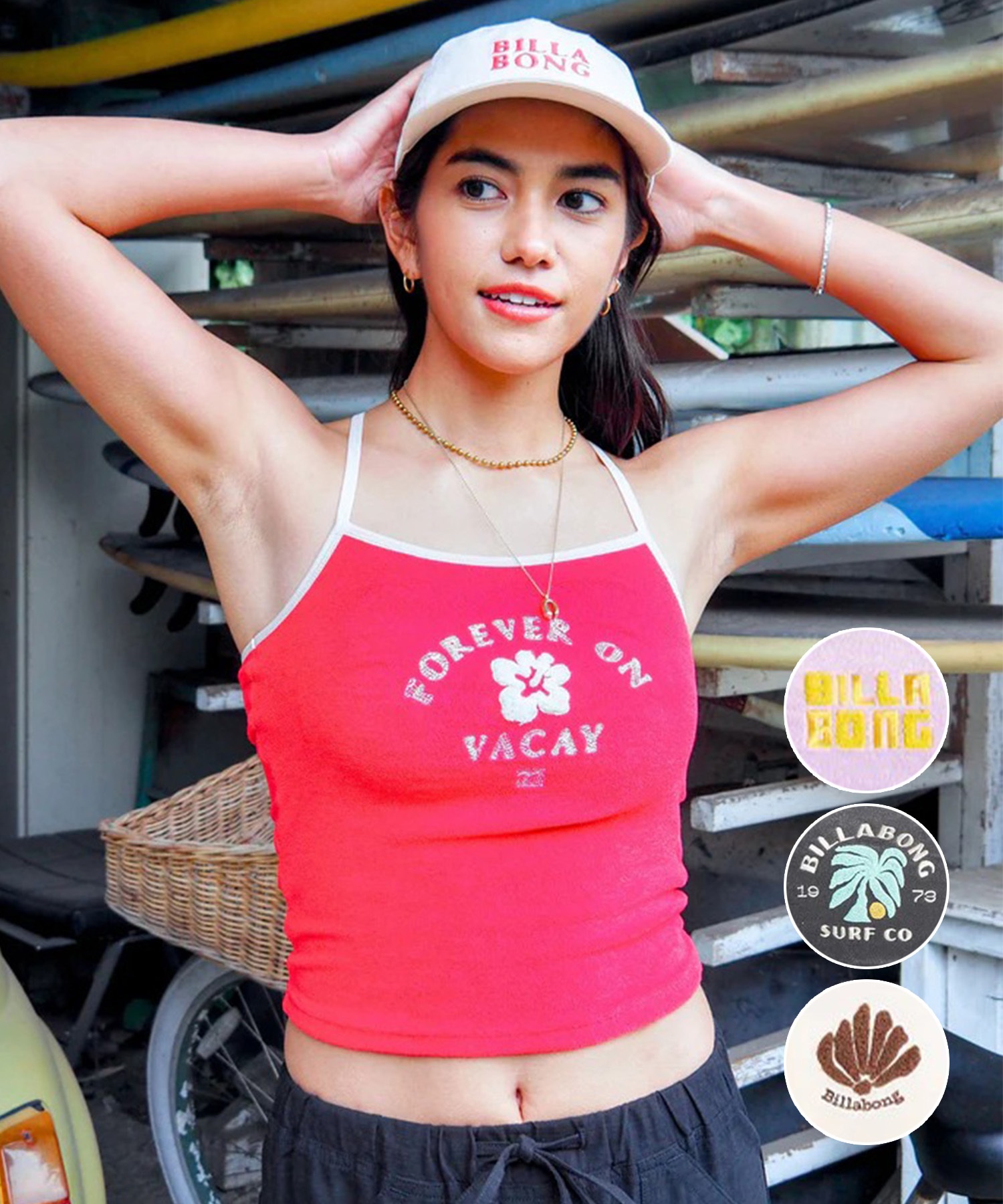 BILLABONG ビラボン キャミソール レディース 吸水速乾 PILE BABY FIT