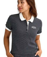 BILLABONG ビラボン 半袖 シャツ レディース ロゴ STRIPED RIB POLO SHIRT BG013301(BPB-M)