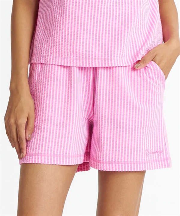 BILLABONG ビラボン ハーフパンツ ショートパンツ レディース ストライプ柄 LIGHT SUCKER SHORTS BG01C602