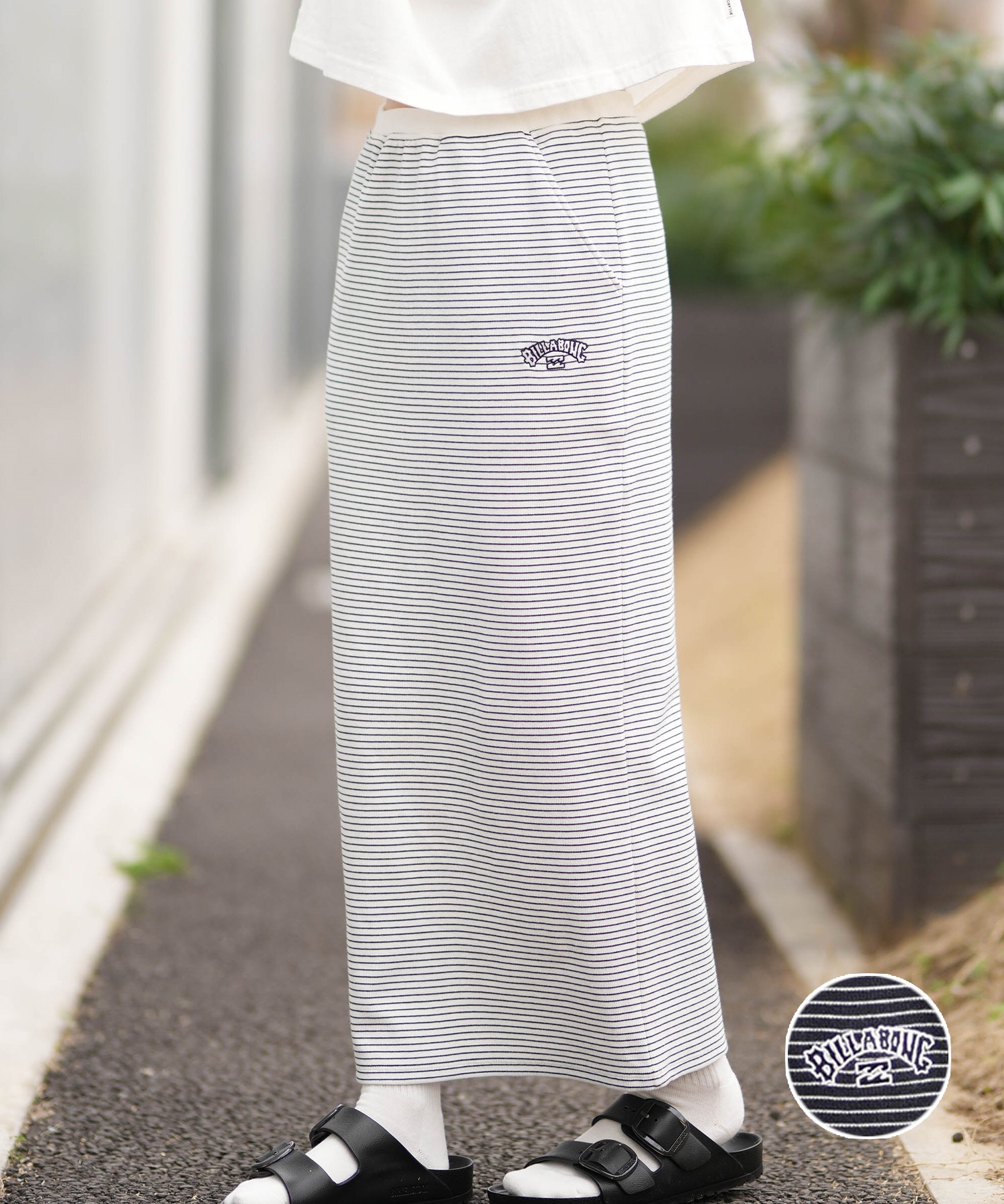 BILLABONG ビラボン スカート レディース ボーダー STRIPED RIB LONG SKI BG013609(BPB-M)