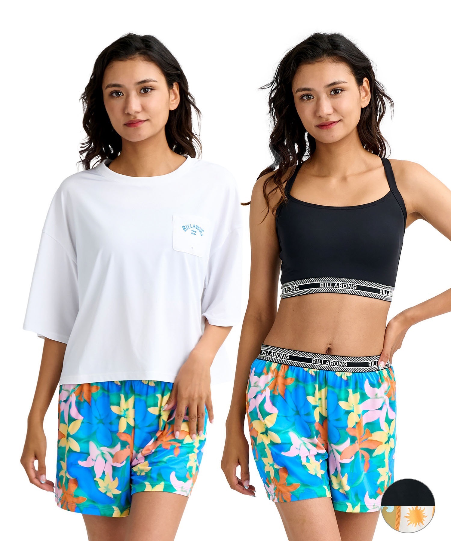 値下げ不可　ビラボン　水着3点セット BILLABONG ビラボン 水着 3点セット ビキニ レディース ラッシュガード