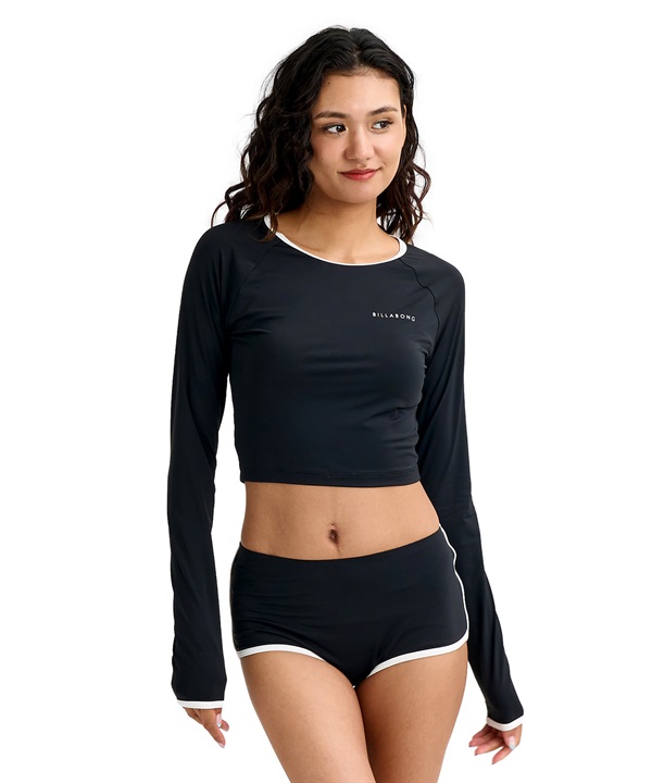 BILLABONG ビラボン 水着 セット レディース 長袖 ラッシュガード ボードショーツ CROPPED RASHGUARD BIKINI BG013809
