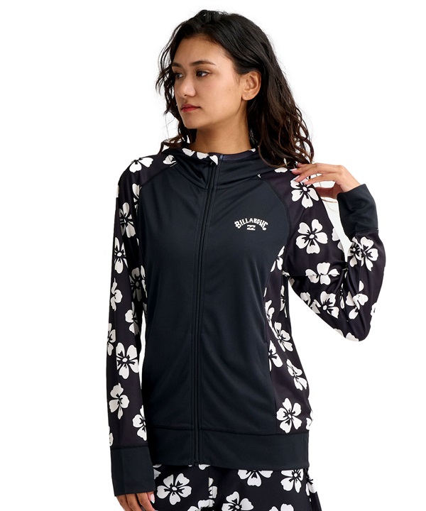 BILLABONG ビラボン 水着 ラッシュガード ジップアップ パーカー レディース DES TROPIQUES ZIP UP RG BG013850