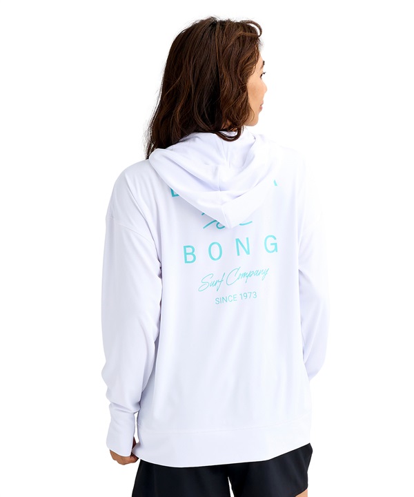 BILLABONG ビラボン 水着 ラッシュガード ジップアップ パーカー レディース HOODED LOGO LOOSE RG BG013852