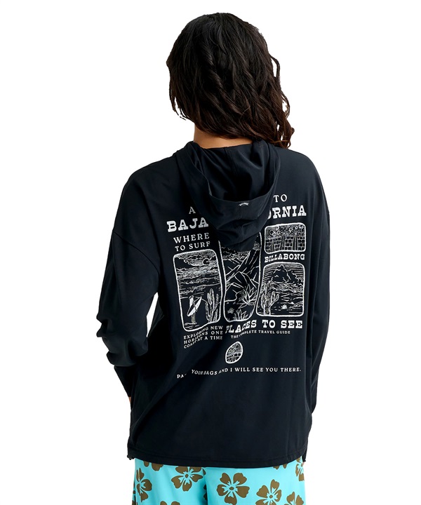 BILLABONG ビラボン 水着 ラッシュガード ジップアップ パーカー レディース MORFY GRAPHIC PRINT RG BG013854