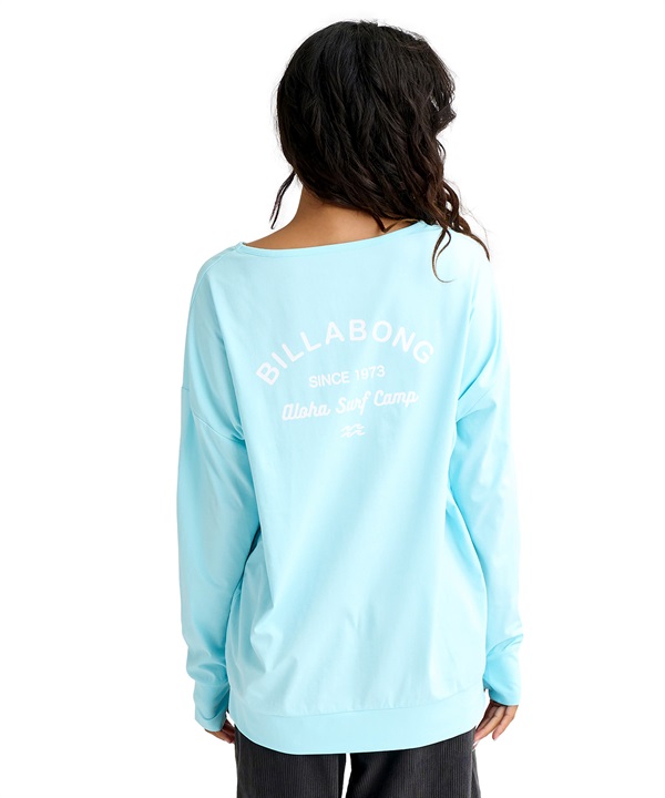 BILLABONG ビラボン 水着 ラッシュガード 長袖 Tシャツ ロンT レディース 水陸両用 MORFY LOGO BOATNECK RG BG013856