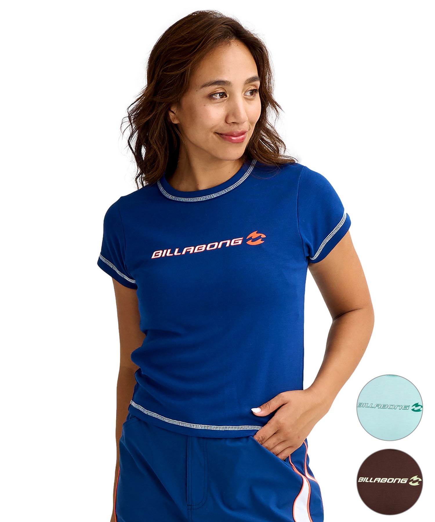 BILLABONG ビラボン 水着 ラッシュガード 半袖 Tシャツ レディース