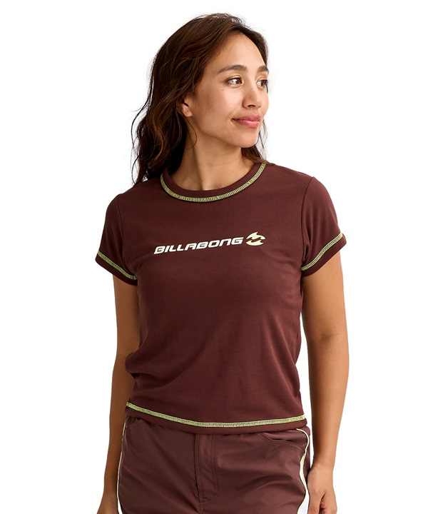 BILLABONG ビラボン 水着 ラッシュガード 半袖 Tシャツ レディース BACK BEACH UTILITY SS RG BG013868