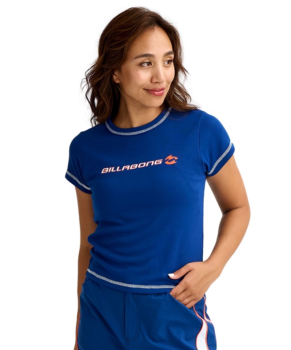 BILLABONG ビラボン 水着 ラッシュガード 半袖 Tシャツ レディース BACK BEACH UTILITY SS RG BG013868