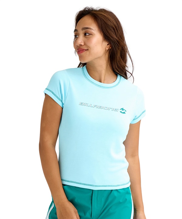 BILLABONG ビラボン 水着 ラッシュガード 半袖 Tシャツ レディース BACK BEACH UTILITY SS RG BG013868