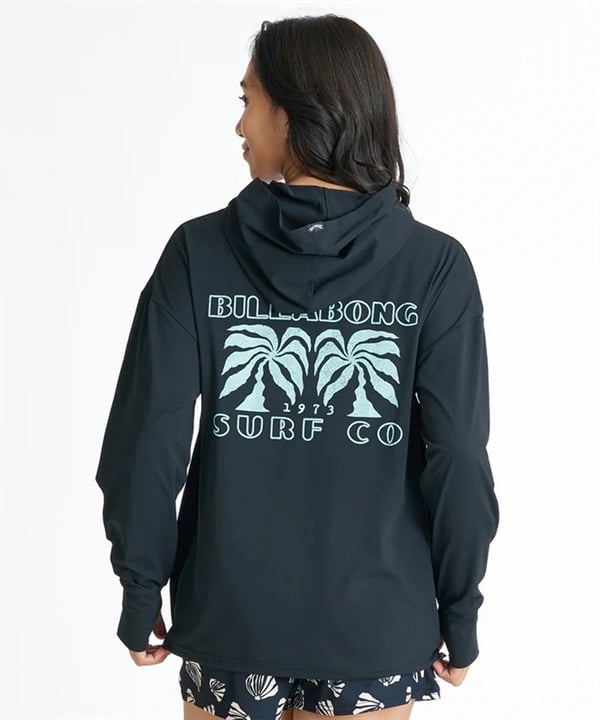 BILLABONG ビラボン 水着 ラッシュガード ジップアップ パーカー レディース UVカット MORFY GRAPHIC ZIP UP HOODED RASH BG01C850
