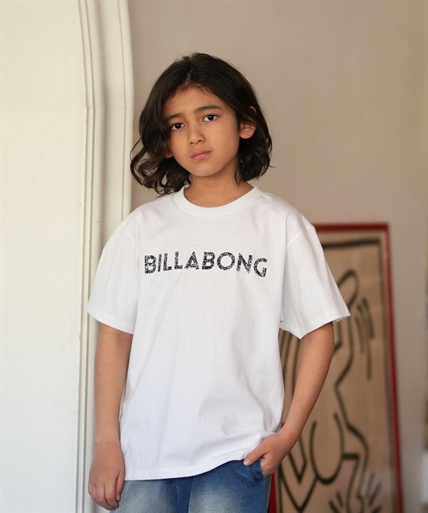 BILLABONG ビラボン 半袖 Tシャツ キッズ ジュニア 子供 ロゴ バックプリント BG015200