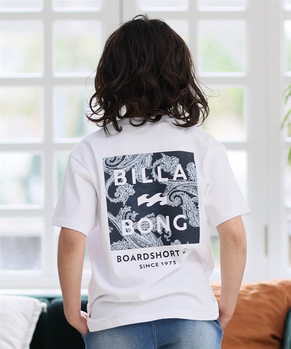BILLABONG ビラボン 半袖 Tシャツ キッズ ジュニア 子供 バックプリント SQUARE LOGO BG015201