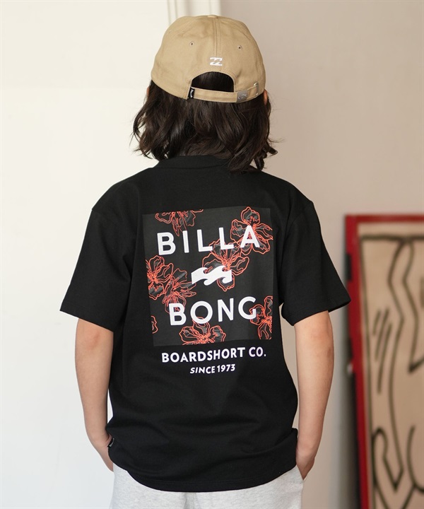BILLABONG ビラボン 半袖 Tシャツ キッズ ジュニア 子供 バックプリント SQUARE LOGO BG015201