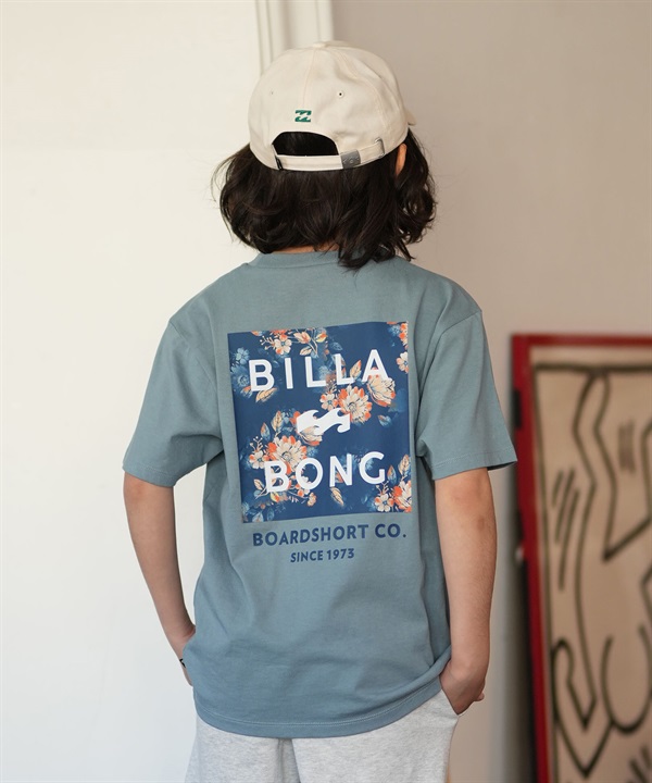 BILLABONG ビラボン 半袖 Tシャツ キッズ ジュニア 子供 バックプリント SQUARE LOGO BG015201