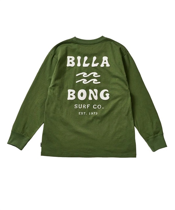 BILLABONG ビラボン 長袖 Tシャツ ロンT キッズ 子供 バックプリント ONE TIME BG016050