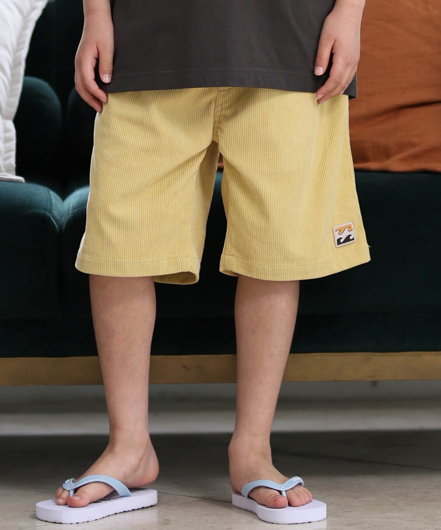 BILLABONGビラボン ハーフパンツ ショートパンツ キッズ ジュニア 子供 ウォークショーツ コーデュロイ UVカット 水陸両用 BG015650(YEK0-140cm)
