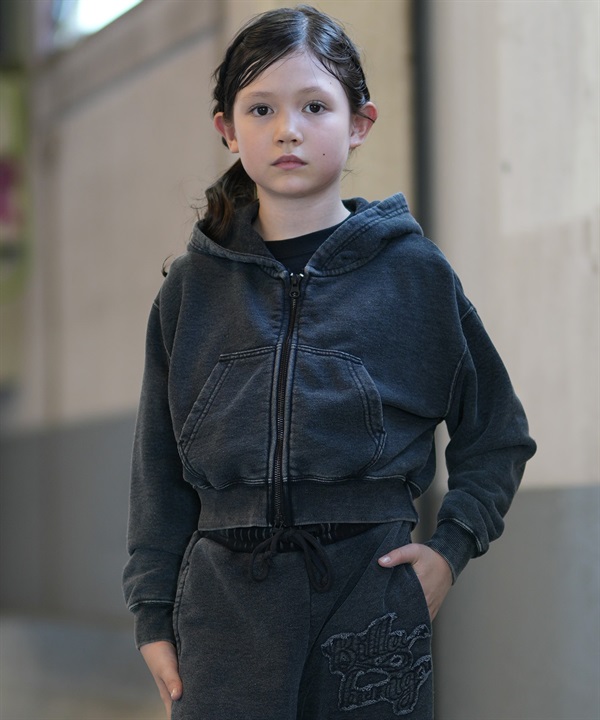 BILLABONG ビラボン ジップアップ パーカー フーディー キッズ 子供 クロップド丈 ショート丈 GIRL LOOSE CROPPED ZIP PK BG016031
