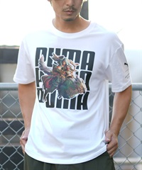 PUMA プーマ 半袖 Tシャツ メンズ モンスターハンターワイルズ コラボレーション 636486(02-M)