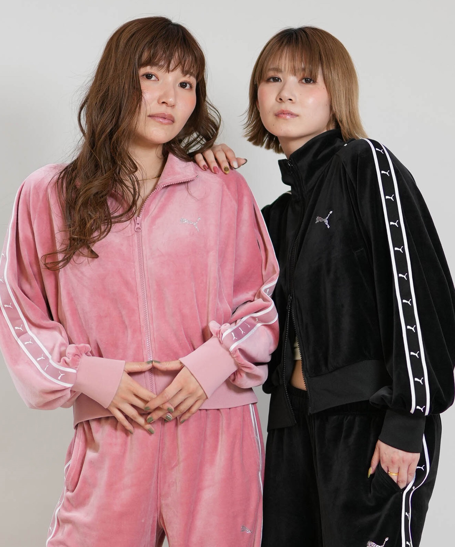 美品　PUMA プーマトラックジャケット ジャージ　セットアップ Y2K PUMA プーマ ジャージ トラックジャケット レディース セットアップ