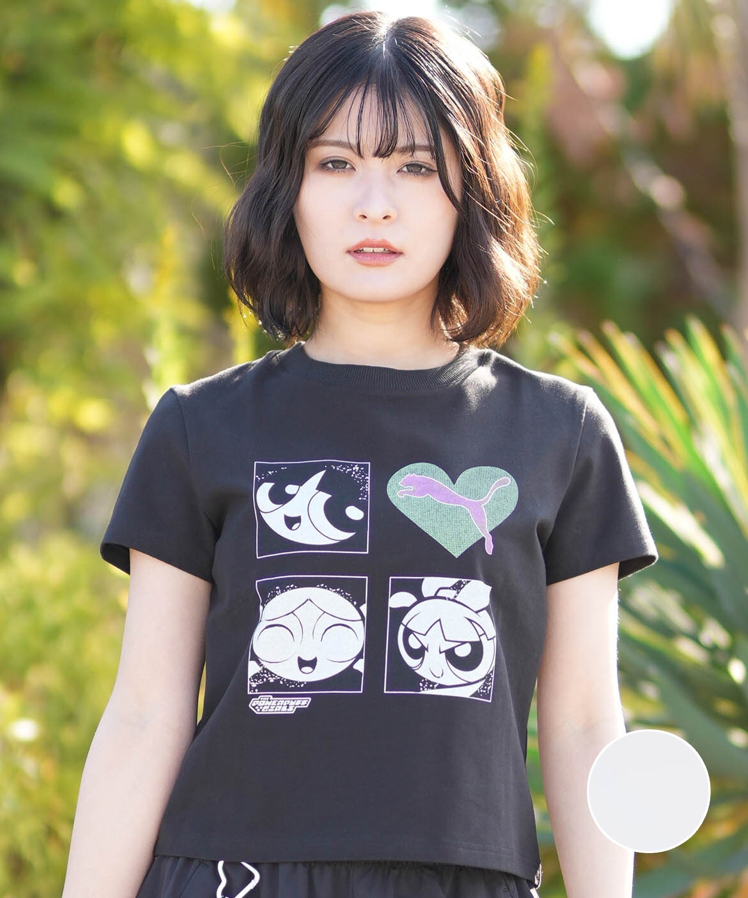 PUMA プーマ 半袖 Tシャツ レディース パワーパフガールズ コラボ PPG