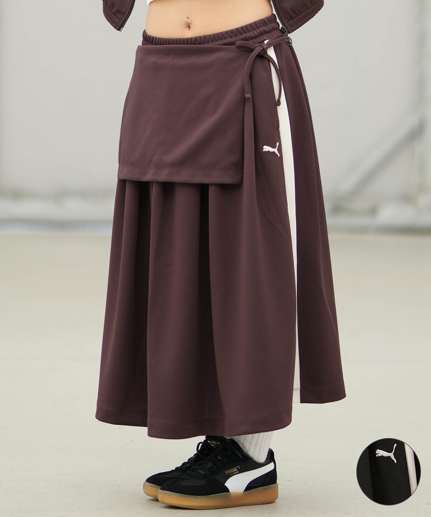 PUMA プーマ スカート レディース T7 ミディ プリーツ 636872 スカート