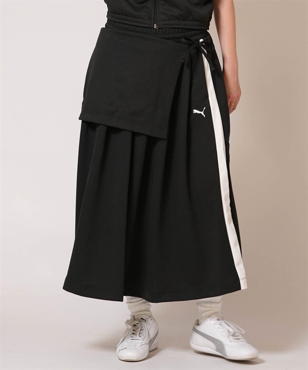 PUMA プーマ スカート レディース T7 ミディ プリーツ 636872