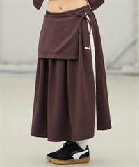 新品プーマ　EXCELLENT シャツ　バックルスカート PUMA プーマ スカート レディース T7 ミディ プリーツ 636872 スカート