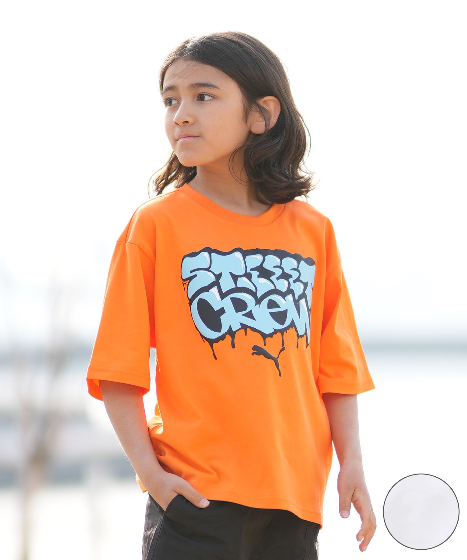 PUMA プーマ 半袖 Tシャツ キッズ ジュニア 子供 MID90S GRAPHIC TEE