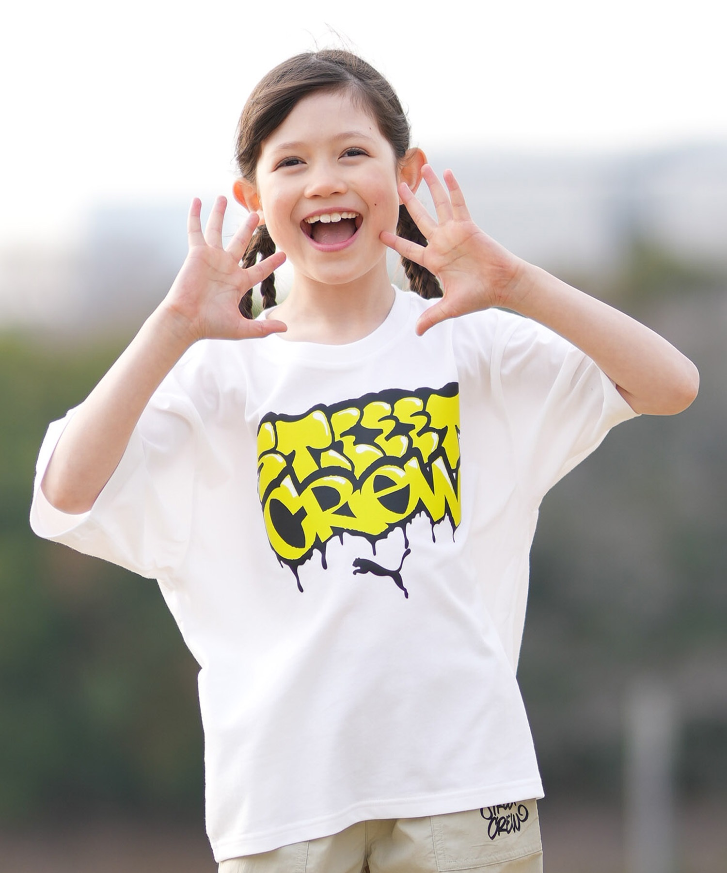 PUMA プーマ 半袖 Tシャツ キッズ ジュニア 子供 MID90S GRAPHIC TEE