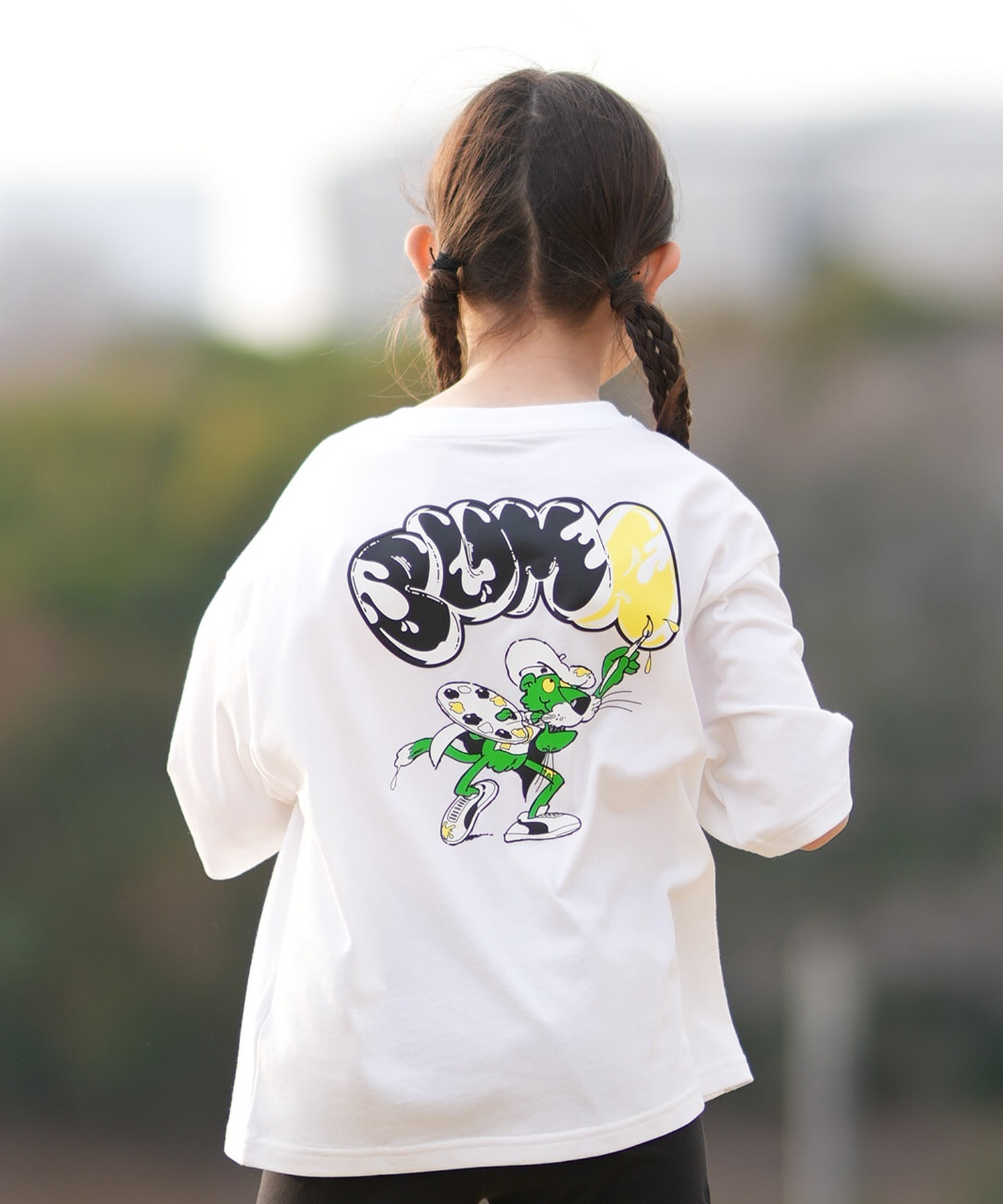PUMA プーマ 半袖 Tシャツ キッズ ジュニア 子供 SUPER PUMA GRAPHIC
