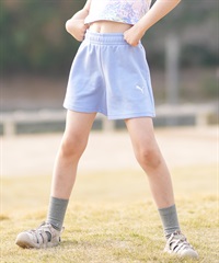 PUMA プーマ ハーフパンツ ショートパンツ キッズ ジュニア 子供 ESS プーマ ロゴ ハイウェスト ショートPT TR G 694245(60-130cm)