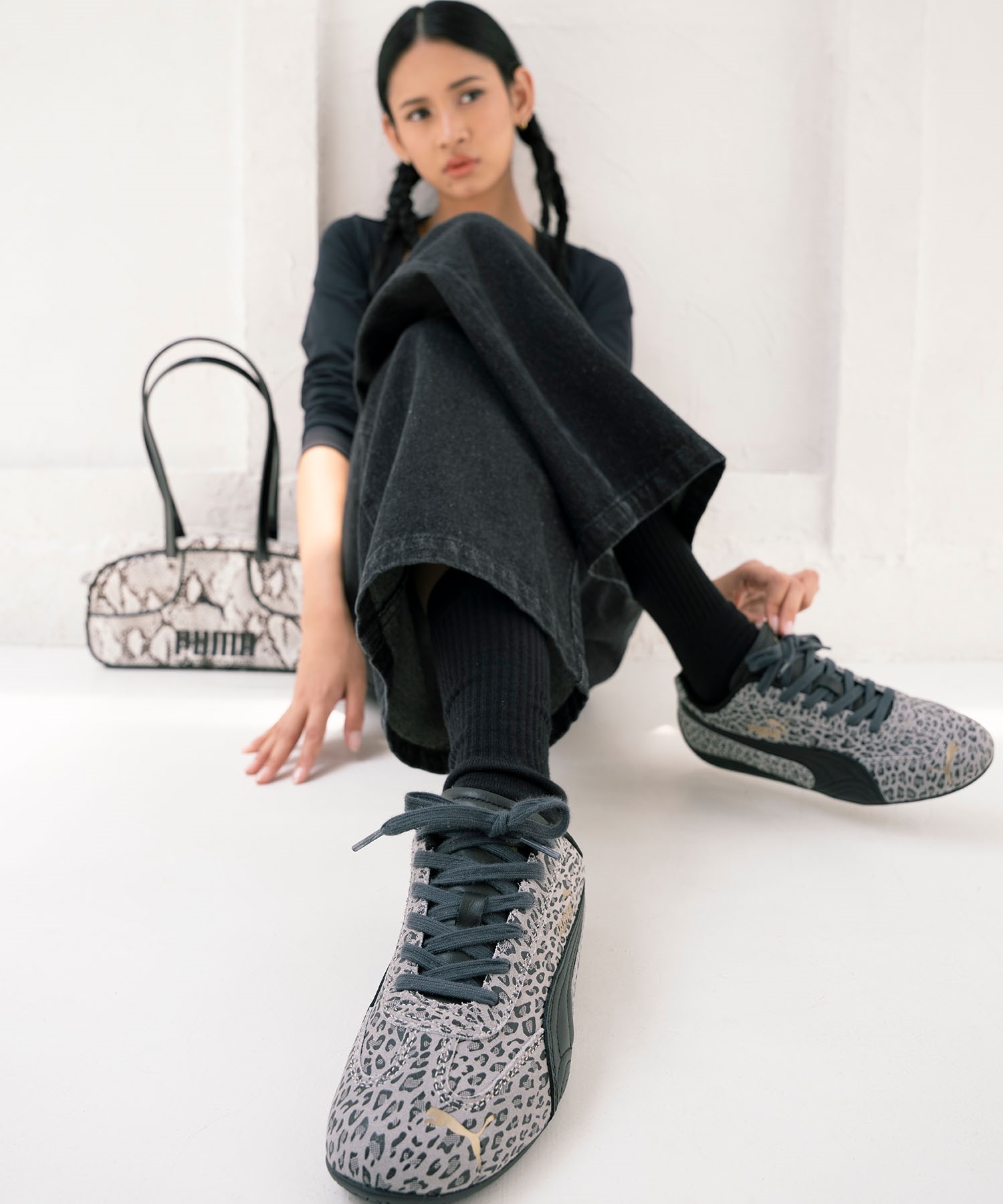 PUMA プーマ  スピードキャット リミテッド レオパード 408393  シューズ スニーカー ライフスタイル レディース(02-23.0cm)