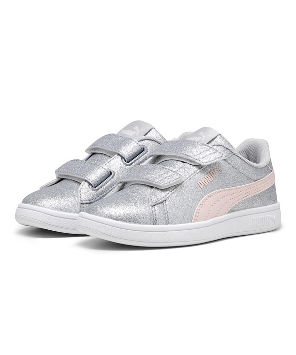 PUMA プーマ スニーカー キッズ ジュニア スマッシュ 3.0 グリッツグラム V PS 17.0cm～21.0cm 394686